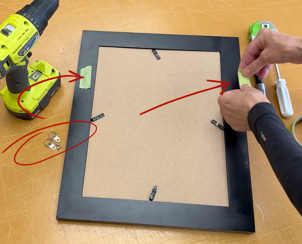 How to install D-ring hangers on your picture frame